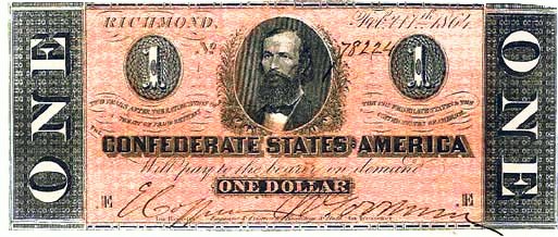 1864 Confederate $1