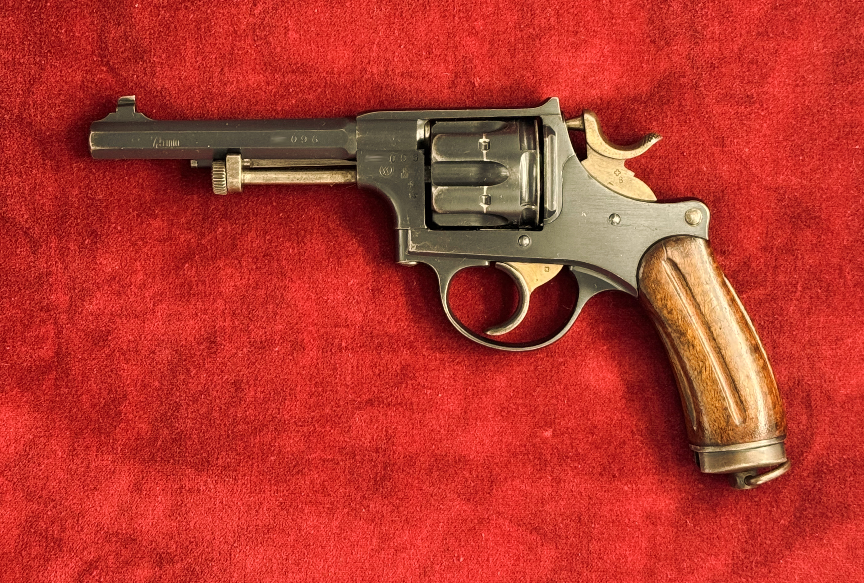 Schmidt Model 1882 revolver, left side